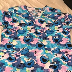 Large Cookie Monster Scrub